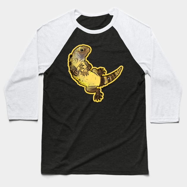 Banana Pectinata lizard is a bananaguana Baseball T-Shirt by KO-of-the-self